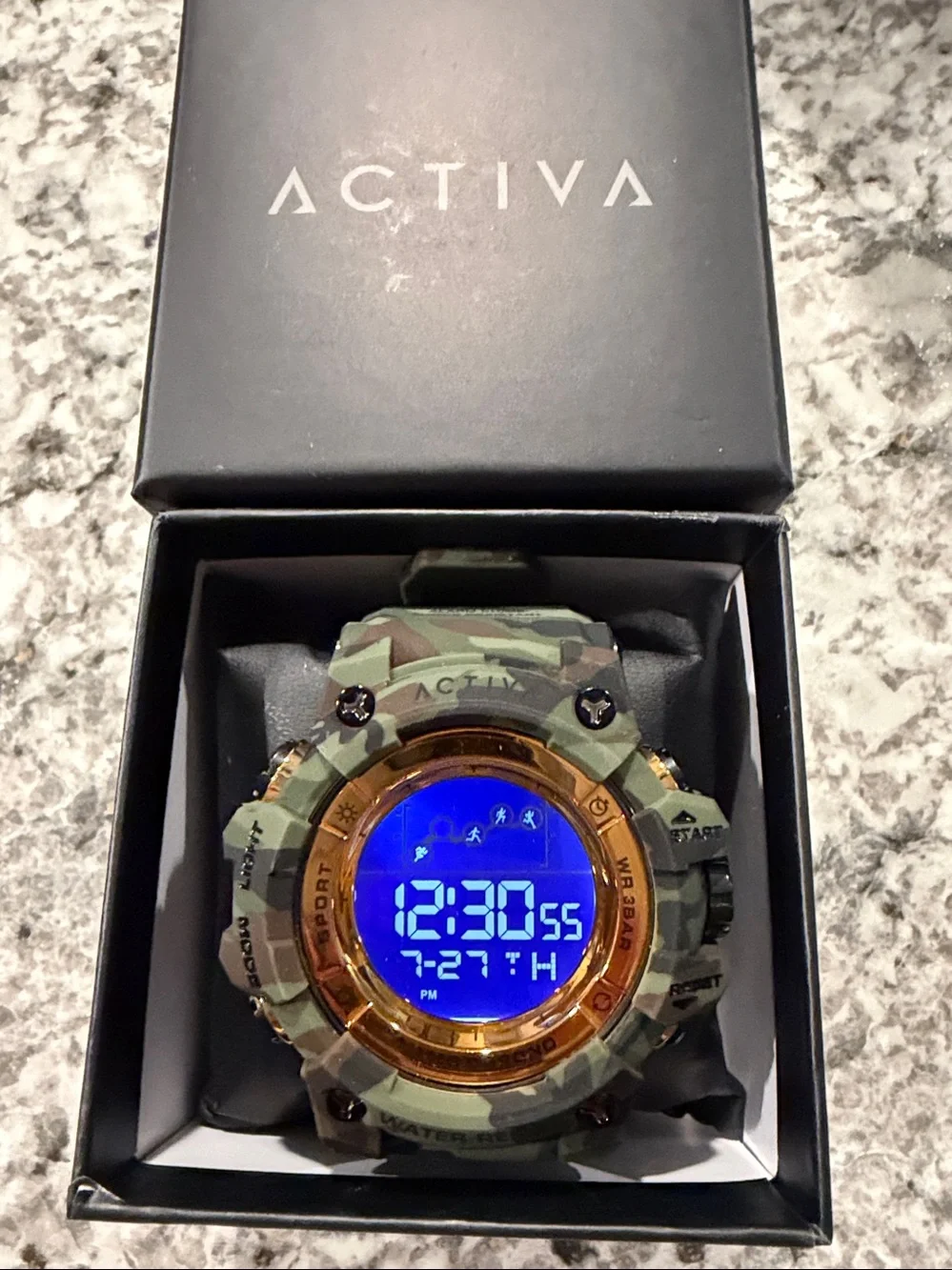 Activa X Invicta Digital Summit Unisex Watch 50mm Camo ACW8082-021 New w/Box